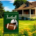 thumbnail image 2 of Football Garden Flag Football Helmet Double Sided Yard Flag The Big Game Polyeaster Garden Flags Sunday Sports Party Vertical Green House Banner 12 x 18 Inch Outdoor Decorative, 2 of 7