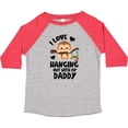 thumbnail image 3 of Inktastic Monkey I Love Hanging out with My Daddy Boys or Girls Toddler T-Shirt, 3 of 5