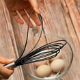thumbnail image 6 of 3 Pack 10, 11, 12 inch Flat Whisk Silicone Heads Non Stick Wires Whisk Blending Whisking Beating Stirring Egg Beater Stainless Steel, 6 of 6