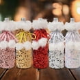 thumbnail image 3 of Christmas decorations--Christmas Wine Bottle Cover Gift Bag Sequin Design  Decoration, 3 of 6