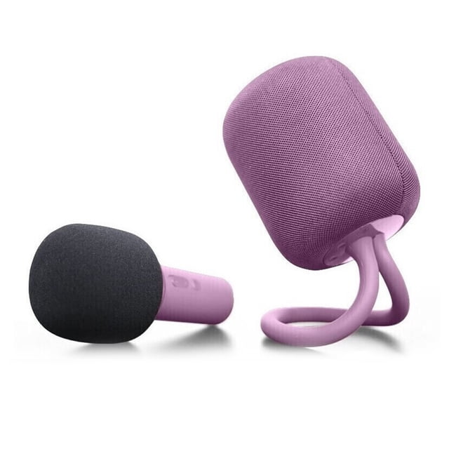 Conjunto de micrófono de karaoke inalámbrico iK8 altavoz BT micrófono de grabación de canto portátil reproductor KTV para teléfonos inteligentes iOS Android y tabletas PC.
