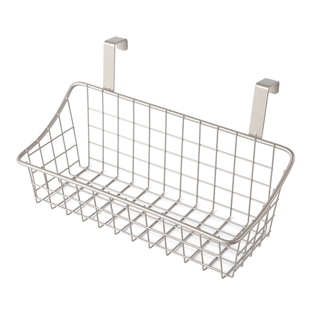 Basket with Grid Storage Basket, Hang It Behind a Door or on a Railing