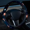 thumbnail image 2 of Constellation 14.5 Inch Printing PVC Leather Car Wheel Cover Steering Wheel Cover Auto Accessories, 2 of 6