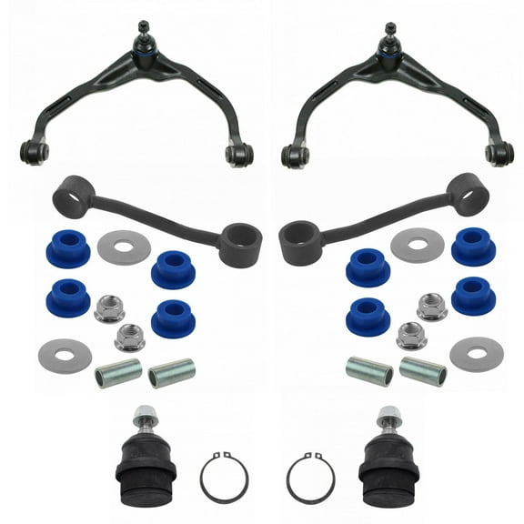TRQ 6pc Suspension Kit Control Arms Ball Joints Tie Rod Ends for Nitro Liberty PSA56499 Fits select: 2008-2012 JEEP LIBERTY, 2007-2011 DODGE NITRO