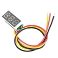 thumbnail image 5 of Mini VoltíMetro de CC Pantalla 3 Hilos CC 0-100V Comprobador de Voltaje 10PCS Panel LED de 0,28 Pulgadas 4 Colores Combinados, 5 of 5