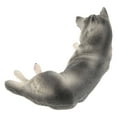 thumbnail image 4 of Miangastore Simulation Dog Figure Grey Husky Shape 1Pack 5.5x3.5x3.4in, 4 of 8