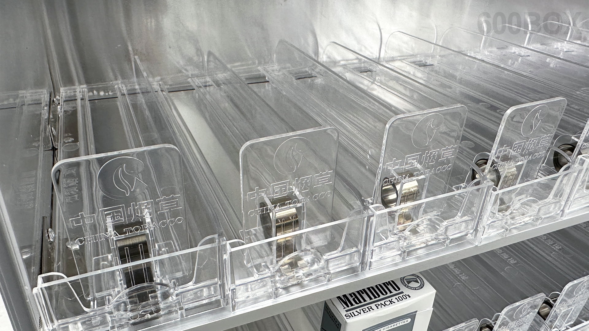 600 Box Cigarette Display Case Push Tray Commercial Retail Showcase W24.5xD10.5xH35.5inch
