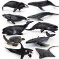 thumbnail image 3 of Mini figura de acción marina, delfín, tiburón, ballena, tortuga, criaturas marinas, modelo de adornos, regalos para niños y niñas, 3 of 6