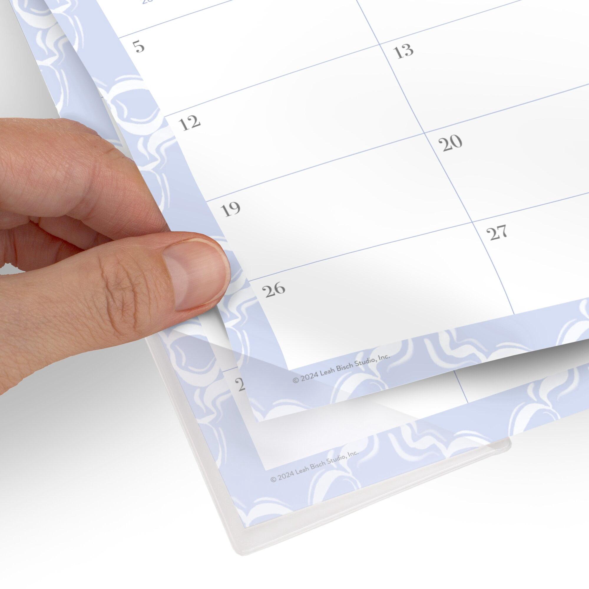 Leah Bisch for Mead Cambridge Academic 2026-2027 Monthly Desk Pad Calendar Bow