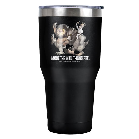 Where The Wild Things Are Where The Wild Things Are March Pattern Stainless Steel Tumbler 30 oz Coffee Travel Cup, Vacuum Insulated & Double Wall with Leakproof Sliding Lid