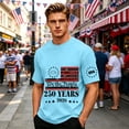 thumbnail image 5 of Fabrcox 250th Anniversary USA Shirt 1776-2026 Flag Print Patriotic T Shirts for Men Freedom Celebration Short Sleeve 4th of July Shirts for Men Blue 4XL, 5 of 6
