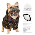thumbnail image 3 of Fotbe Sunflower Rooster Sudadera con Estampado para Perros Pequeños – Suéter con Capucha para Mascotas, Tela Suave de Forro Polar con Bolsillo-XX-Large, 3 of 7