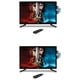 Pyle 2 x PTVDLED32.5 Écran Large de 32 Pouces 1080p LED HD TV avec Lecteur DVD (2 Pack) – image 1 sur 9
