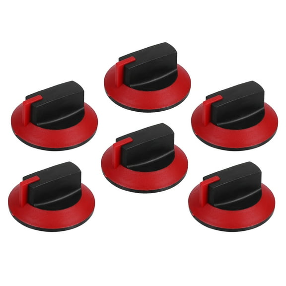 Hemoton 6pcs Commercial Gas Stove Control Knobs Replacement Stove Knobs For Gas Cookers Gas Range Safety Knobs Stove Accessories