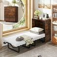 thumbnail image 2 of Costway Lit Escamotable Format Couchette avec Rangement Armoire Escamotable Roulante avec Lit Pliable, 2 of 10