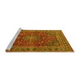 thumbnail image 2 of Ahgly Company Machine Washable Indoor Rectangle Medallion Yellow Traditional Area Rugs, 3' x 5', 2 of 4