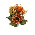 thumbnail image 2 of Fall Danhjin Fake Flowers Artificial Flowers in Vase, Thanksgiving Sunflower Faux Bouquet for Home Wedding Centerpiece Table Indoor Outdoor Decoration, 2 of 6