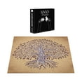 thumbnail image 4 of Ambesonne Tree of Life Jigsaw Puzzle, Vintage Swirls, Heirloom-Quality Fun Activity for Family Durable Cardboard, 1000 pcs, Cream Brown, 4 of 6