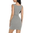 thumbnail image 6 of Aiyino Women's 2024 Summer Sleeveless Tank Dresses Cut Out Twist Bodycon Wrap Party Evening Mini Dress, 6 of 9
