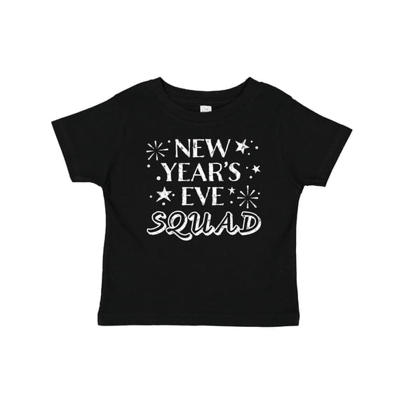 Inktastic New Year's Eve Squad with Stars in White Boys or Girls Baby T-Shirt