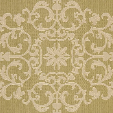 SAFAVIEH Outdoor CY2914-1E06 Courtyard Olive / Natural Rug