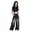 A316 Blue, variant on Glisme Little Girls Denim Pants Wide Leg Jeans With Pockets Autumn Casual Girls Baggy Trousers