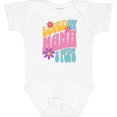 thumbnail image 3 of Inktastic Nana and Pops Love Me Retro Flowered Girls Baby Bodysuit, 3 of 5