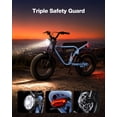 thumbnail image 4 of ActBest Electric Bike, 16"x4.0" Fat Tire Ebikes for Adults, 750W Peak 25 MPH Electric Mountain Bike, 48V 10.4 AH Battery, 7-Speed E-Bike with Free Lock, 4 of 8