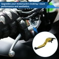 thumbnail image 3 of Short Long Brake Clutch Lever for Kawasaki ZX7R/ZX7RR 1989-2003 Adjustable Motorcycle Handlebar Brake Lever Aluminum Alloy Gold Tone Handle Black End, 3 of 6
