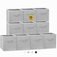 thumbnail image 1 of Storage Cubes Criusia, 28 x 28 cm, tela plegable, paquete de 10 unidades, color gris, 1 of 7