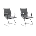 thumbnail image 1 of Set de 2 Sillas de Oficina EKE LIFE HOME YX-9014 Ergonómica Moderna Gris, 1 of 6