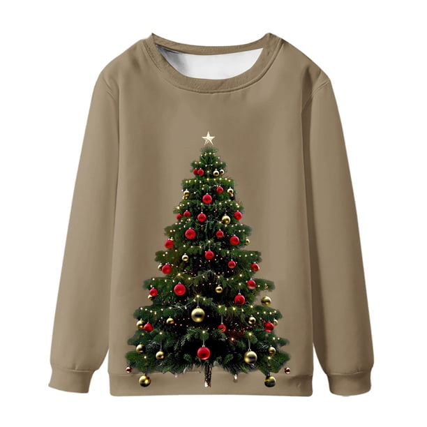 Sudaderas sin capucha para hombre, estilo casual, a la moda, con cuello redondo, estampado, de manga larga, blusas de manga larga y cuello redondo, blusas de poliéster para hombre