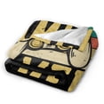 thumbnail image 3 of DouZhe Ultra-Doux Micro Molleton Léger Couverture de Lit en Flanelle, Rétro Game Controller Gamer Impression Confortable Chaud Throw Blankets, 80" X 60", 3 of 6