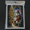 thumbnail image 3 of English Bulldog and Santa Claus Greeting Cards Pack of 8 7 in x 5 in, 3 of 3