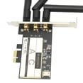 thumbnail image 2 of Tarjeta inalámbrica 802.11AC WiFi + Para Bluetooth 4.0 Bling Bling Tarjeta WLAN de escritorio PCI E BCM943602CS con 3 antenas, 2 of 12