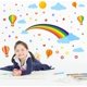 thumbnail image 3 of Calcomanías de pared de arcoíris, pegatinas de estrellas de amor, pegatinas artísticas de luna y nubes, flores de colores, arte de pared extraíble de PVC para jardín., 3 of 8