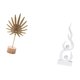 thumbnail image 5 of Escultura De Hoja De Llama, Figura De Resina De Metal, Adorno Creativo Nórdico, Estatua Abstracta En Forma De Fuego Para Mesa, Fiesta, Hogar, Patio, Oficina, Estantería, Regalo, 5 of 8