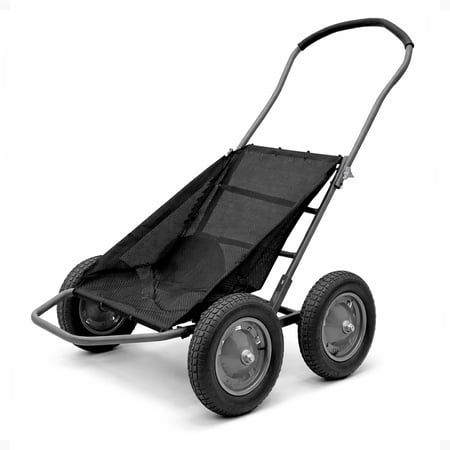 Hawk Crawler Multi-Use Folding Hunting Deer Cart - 500 lb Capacity - Black