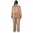 thumbnail image 3 of Athletic Works Women's Plus Size Active Velour Zip-Up Tracksuit Set, 2-Piece, Sizes 1X-4X, 3 of 10
