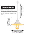 thumbnail image 3 of Kiven H-Type Track Lighting, 3-Light Modern H Track Light Pedant with Metal Lampshadefor Kitchen Island Cafe Bedroom, Cord length 39.4",White Finish Marble Pattern, 3 of 7