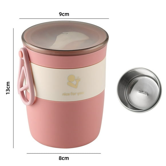 New Stainless Steel Insulated Soup Cup, Sealed Water Cup, Personalized Soup Pot, Cup With Handle Gift