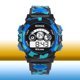 thumbnail image 2 of Reloj Electrónico para Hombres Estudiantes  Niñas Y Multifunción Deportivo Impermeable 2 Camuflaje (Azul), 2 of 4