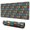 Multicolor Bigfoot Pattern, variant on Long Mouse Pads for Desk,Orange Bigfoot and Grass Pattern Desk Mats on Top Of Desks, Desk Mouse Pad Extra Large with 3mm Non-Slip Base and Stitched Edge for Gaming,Office,Work,Home 31.5"x11.8"