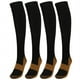 thumbnail image 1 of Medias de compresión deportivas Jadeshay 2 pares negro S/M L/XL, 1 of 8