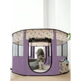 thumbnail image 1 of 1pc Foldable Round Cat Birthing Room Pet Cage, 1 of 5