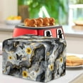 thumbnail image 3 of Xixirimido Sunflower Black Butterfly Marble Print Toaster Cover Kitchen Accessories Kitchen Small Appliance Dust Proof Cover with Drawstring Bread Maker Toaster Cover, for 2 Slice, 3 of 7