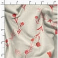 thumbnail image 2 of Soimoi Red Fabric - By the Yard - 54 Inch Wide - Leaves & Flower Floral Print Fabric - Nature - inspired and Graceful Designs for Fashion and Home Printed Fabric, 2 of 6