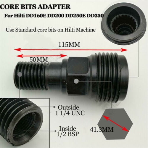 HILTI STYLE DD-BL DD200 TO 1-1//4/" DD-BS M CORE BIT TO DRILL ADAPTER DD350 DD 500
