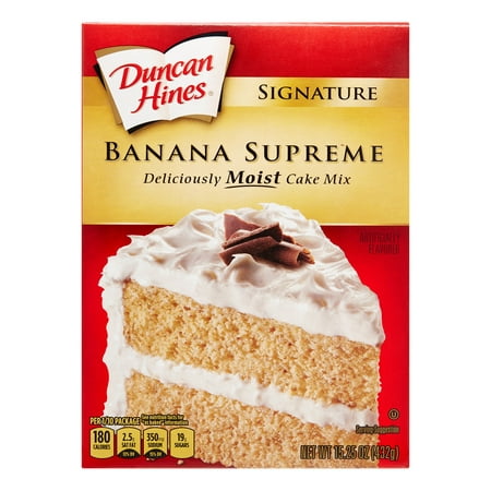 (3 Pack) Duncan Hines SIGNATURE LAYER CAKE MIX Banana Supreme 15.25