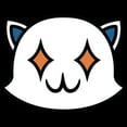 thumbnail image 2 of Men's Fortnite Meowscles Ghost Graphic Tee Black X Large, 2 of 5